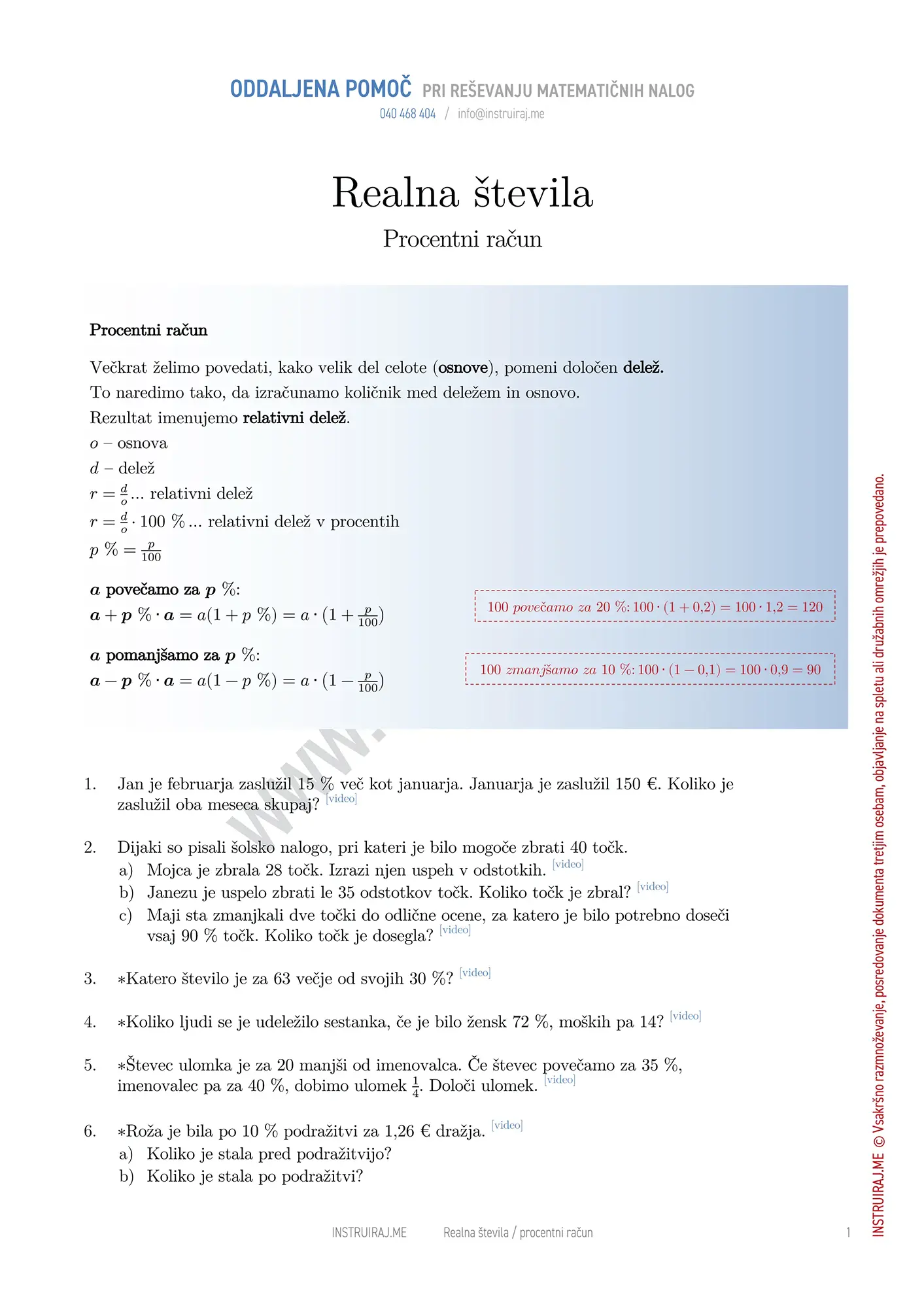 Procentni račun